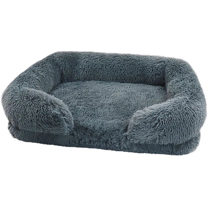 Petorest Large Plush Dog Bed – Thick, Cozy & Washable Winter Pet Sofa