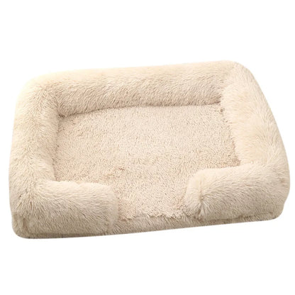 Petorest Large Plush Dog Bed – Thick, Cozy & Washable Winter Pet Sofa