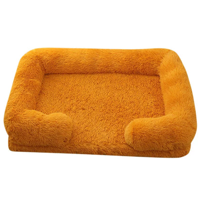 Petorest Large Plush Dog Bed – Thick, Cozy & Washable Winter Pet Sofa