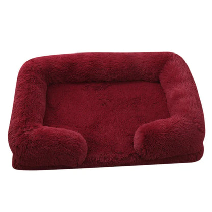 Petorest Large Plush Dog Bed – Thick, Cozy & Washable Winter Pet Sofa
