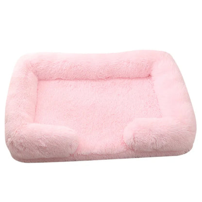 Petorest Large Plush Dog Bed – Thick, Cozy & Washable Winter Pet Sofa