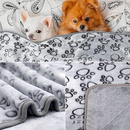 Petorest Soft Fluffy Pet Blanket – Warm Coral Fleece for Cats & Dogs