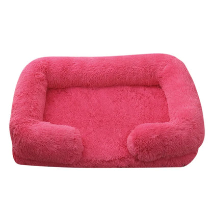 Petorest Large Plush Dog Bed – Thick, Cozy & Washable Winter Pet Sofa